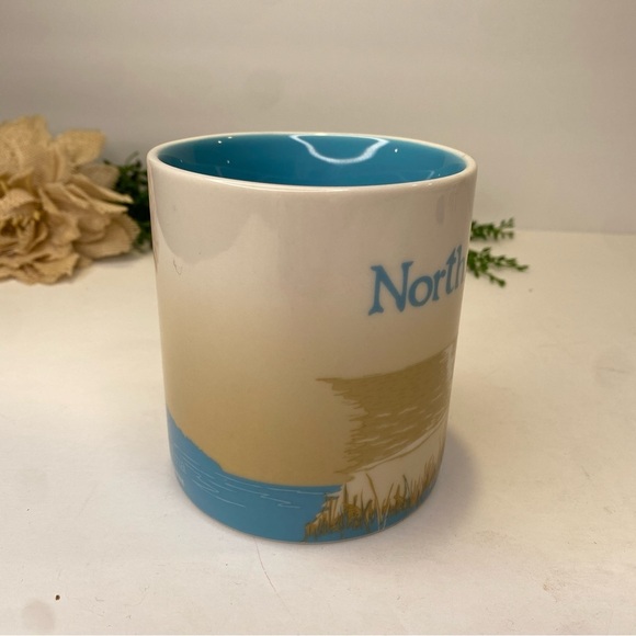 Starbucks Coffee Global Icon Series Mug North Carolina 2012 Blue Tan Cream - Picture 4 of 8